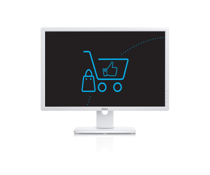Monitor LED 24" (23,5"-26,4") DELL 24'' U2412MWh 210-AJUX Biały
